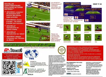 FIFA International Soccer (Europe) box cover back